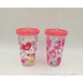 16oz Tumbler Wall Double dengan Lembaran Masukkan PVC